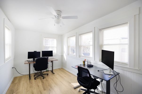 Home Office, Interior, Wood Texture Flooring
