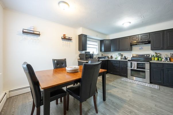 Dining room, Interior, Kitchen, Wood Texture Flooring