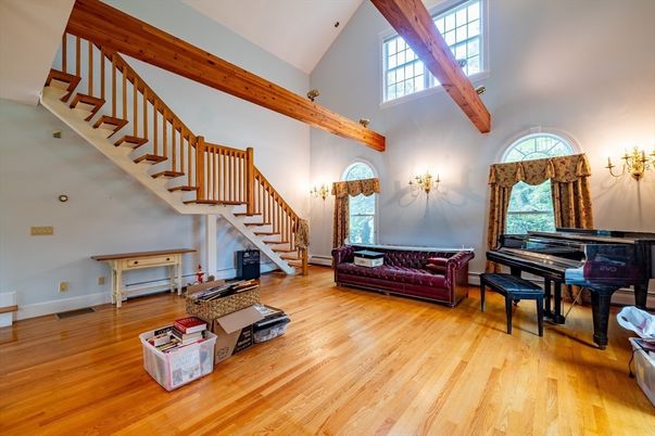 Interior, Piano, Wooden Beams, Wood Texture Flooring