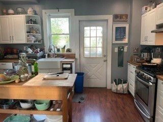 Interior, Kitchen, Wood Texture Flooring