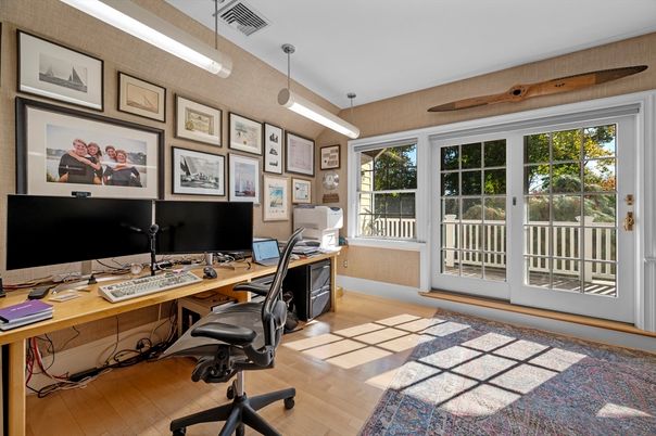 Home Office, Interior, Wood Texture Flooring