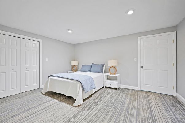 Bedroom, Interior, Recessed Lighting