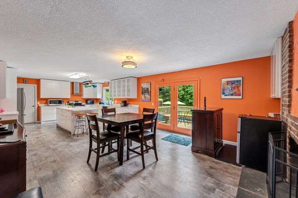 Dining room, Interior, Kitchen, Wood Texture Flooring