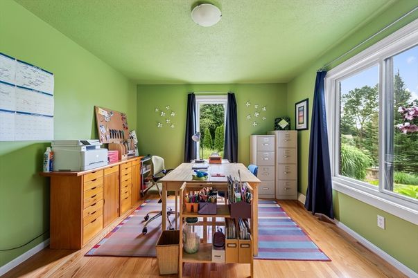 Home Office, Interior, Wood Texture Flooring