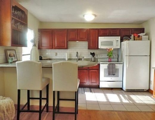 Interior, Kitchen, Wood Texture Flooring