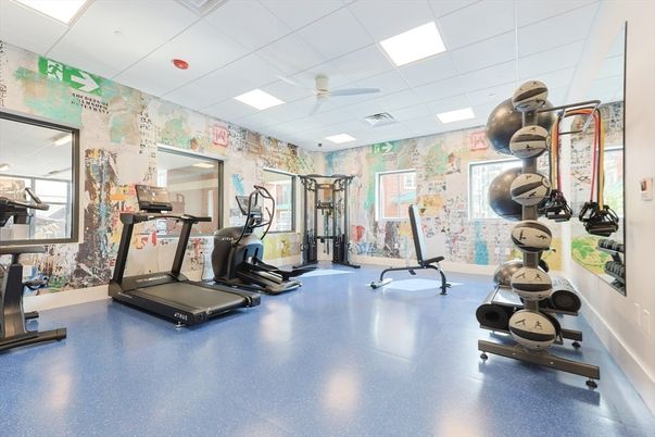 Fitness Equipment, Interior, Recessed Lighting