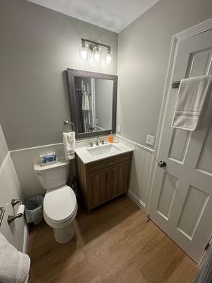 Bathroom, Interior, Wood Texture Flooring