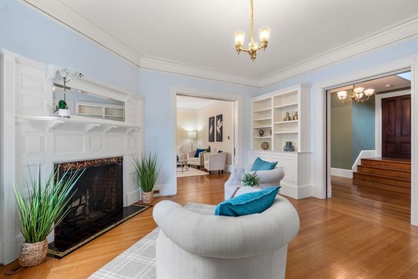 Chandelier, Fireplace, Interior, Living room, Wood Texture Flooring