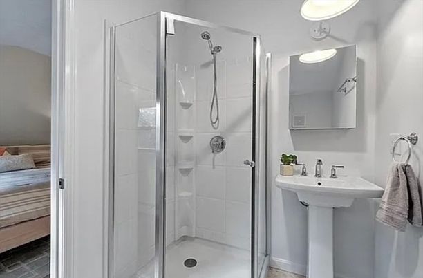Bathroom, Bedroom, Glass Shower, Interior