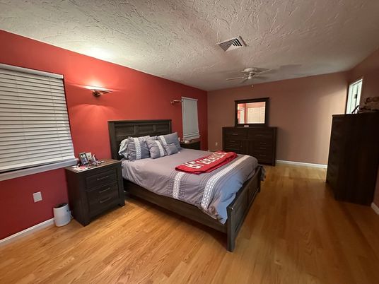 Bedroom, Interior, Wood Texture Flooring