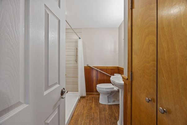 Bathroom, Interior, Wood Texture Flooring