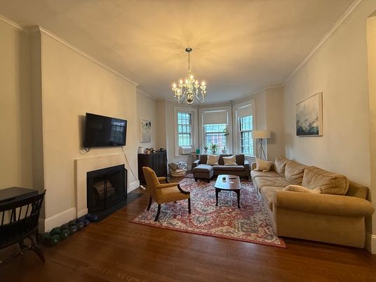 Chandelier, Fireplace, Interior, Living room, Wood Texture Flooring
