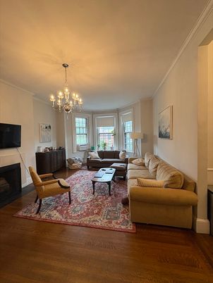 Chandelier, Fireplace, Interior, Living room, Wood Texture Flooring