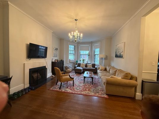 Chandelier, Fireplace, Interior, Living room, Wood Texture Flooring