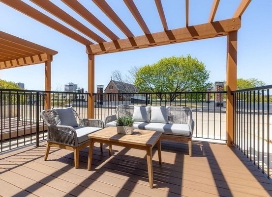 Exterior, Wood Texture Flooring