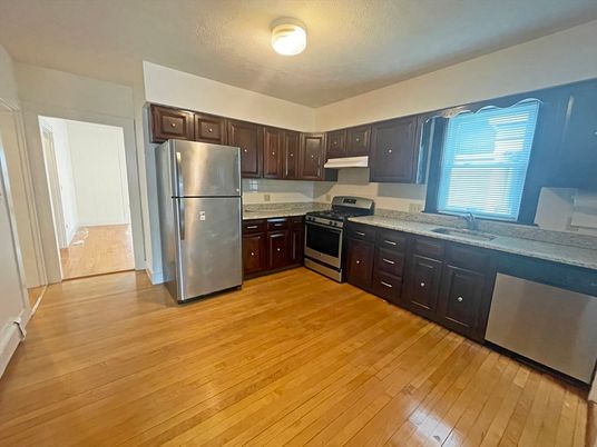 Interior, Kitchen, Wood Texture Flooring