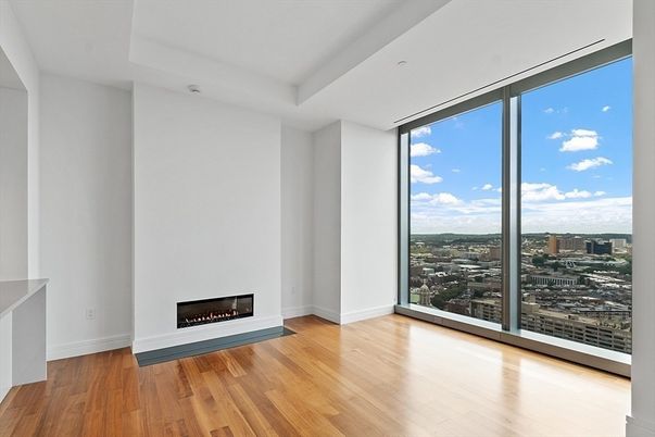 Empty room, Fireplace, Interior, Wood Texture Flooring