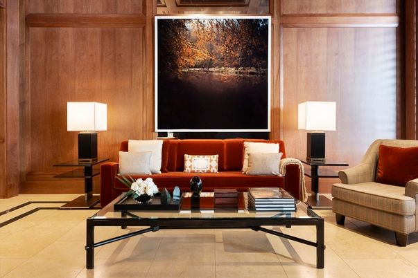 Interior, Living room, Wooden Walls