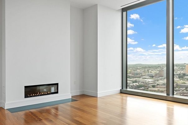 Empty room, Fireplace, Interior, Wood Texture Flooring