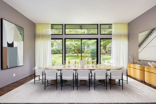 Dining room, Interior, Wood Texture Flooring