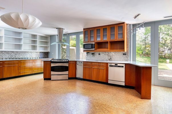 Interior, Kitchen, Pendant Lights, Stainless Steel Appliances