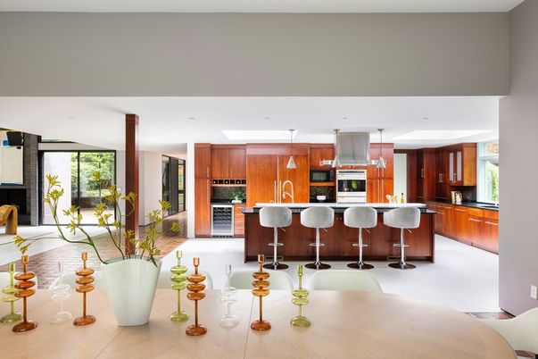 Interior, Kitchen, Pendant Lights, Stainless Steel Appliances