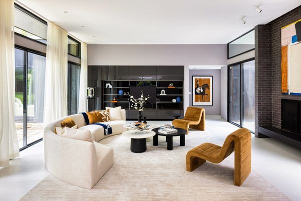 Fireplace, Interior, Living room, Recessed Lighting