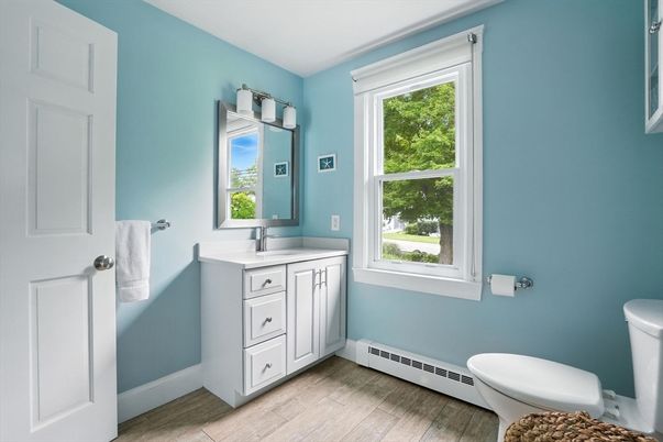 Bathroom, Interior, Wood Texture Flooring