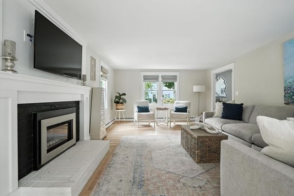 Fireplace, Interior, Living room, Wood Texture Flooring