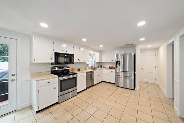 Interior, Kitchen, Recessed Lighting, Stainless Steel Appliances