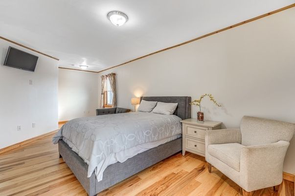 Bedroom, Interior, Wood Texture Flooring