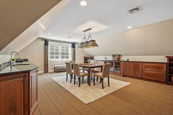Dining room, Interior, Kitchen, Pendant Lights, Recessed Lighting