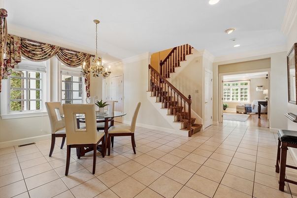 Chandelier, Dining room, Interior, Recessed Lighting
