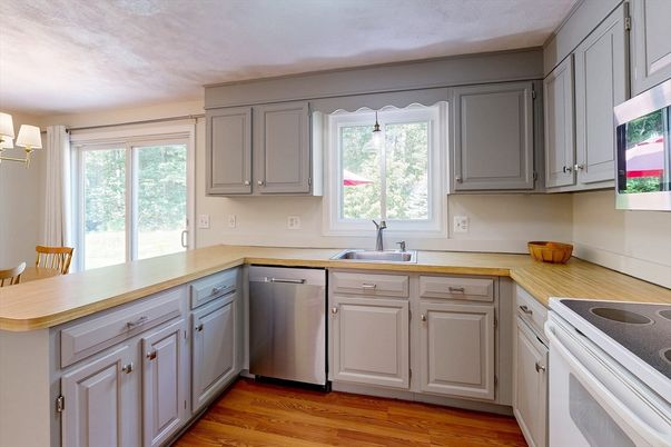 Interior, Kitchen, Wood Texture Flooring