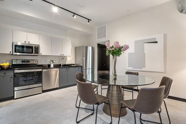 Dining room, Interior, Kitchen, Stainless Steel Appliances