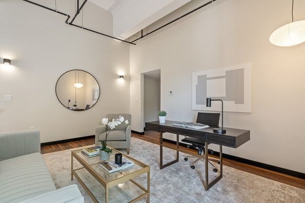 Home Office, Interior, Wood Texture Flooring