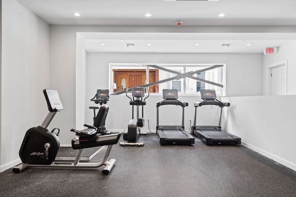 Fitness Equipment, Interior, Recessed Lighting