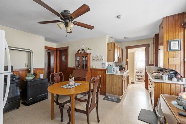 Dining room, Interior, Kitchen, Wooden Walls
