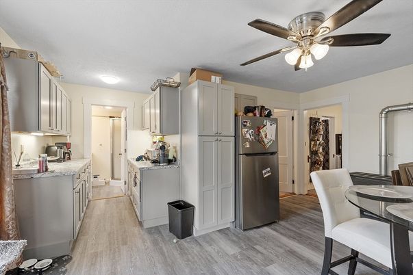 Interior, Kitchen, Wood Texture Flooring