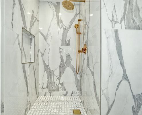 Bathroom, Glass Shower, Interior