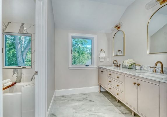 Bathroom, Dual Sink Vanities, Interior, Marble