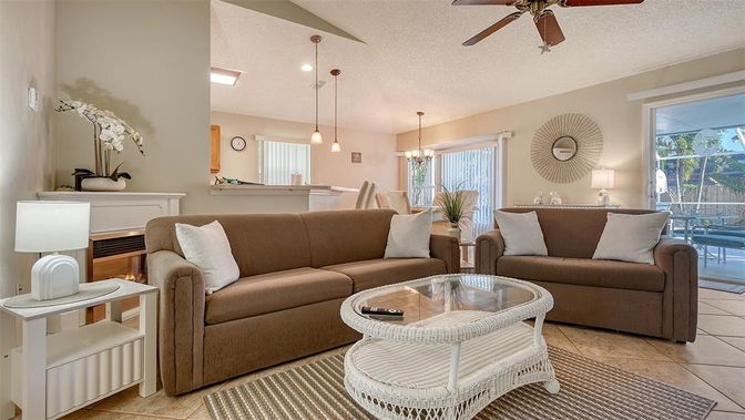 Dining room, Fireplace, Interior, Living room, Pendant Lights