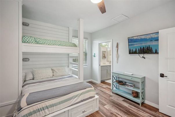 Bedroom, Interior, Wood Texture Flooring