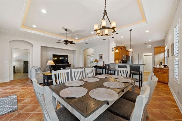 Dining room, Interior, Kitchen, Living room, Pendant Lights, Recessed Lighting