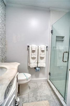 Bathroom, Glass Shower, Interior