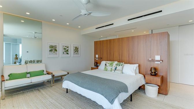 Bedroom, Interior, Recessed Lighting