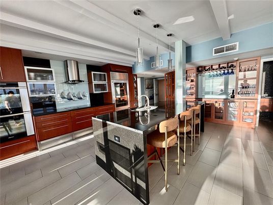 Interior, Kitchen, Pendant Lights, Stainless Steel Appliances