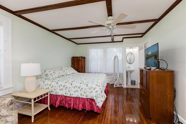 Bedroom, Interior, Wood Texture Flooring