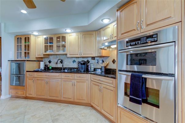 Interior, Kitchen, Recessed Lighting, Stainless Steel Appliances