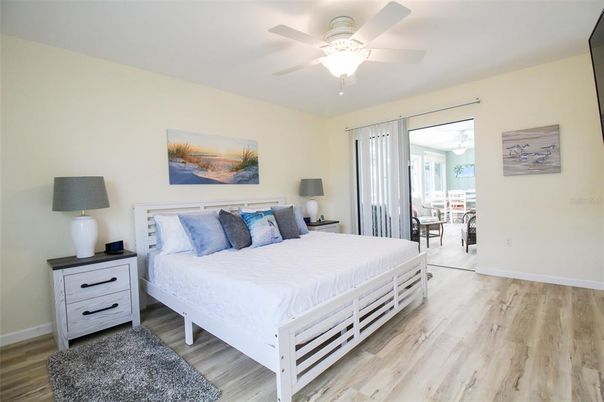 Interior, Bedroom, Wood Texture Flooring, Home Office